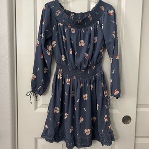 Abercrombie & Fitch Floral Off-Shoulder Dress